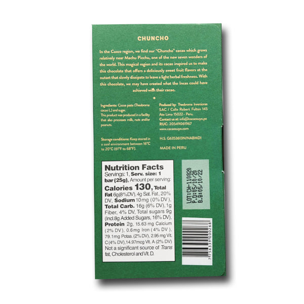 Chuncho-Cuzco 70% (25g)