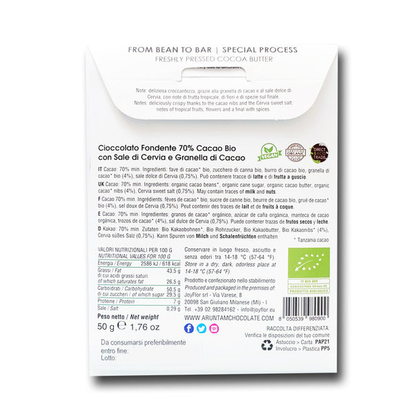 Salt & Nibs 70% cacao Tanzania