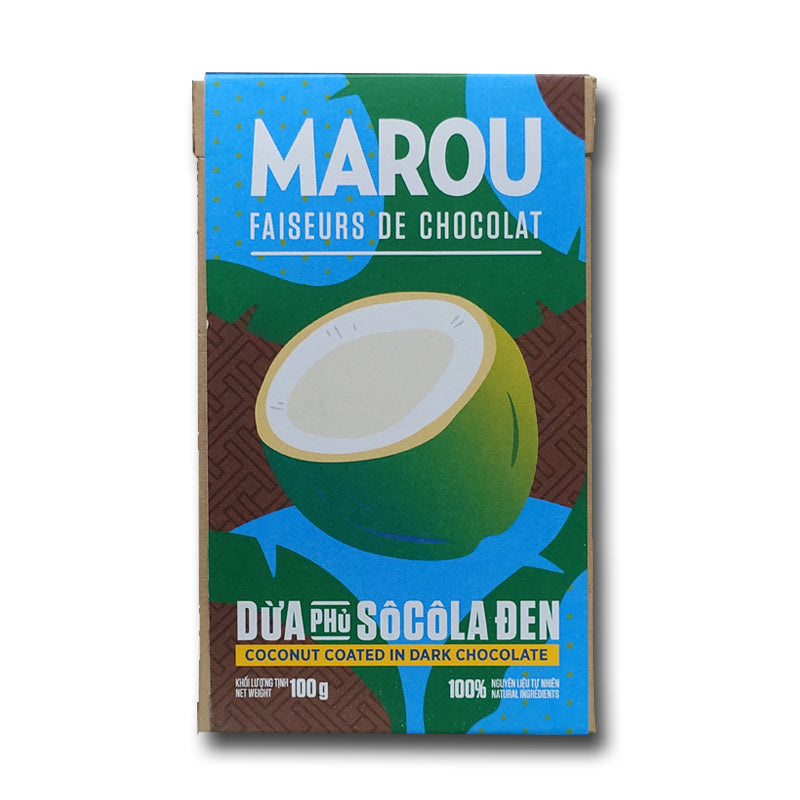 Dried Coconut coated in Dark Chocolate