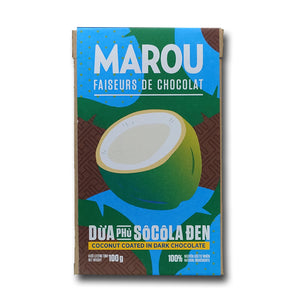 Dried Coconut coated in Dark Chocolate