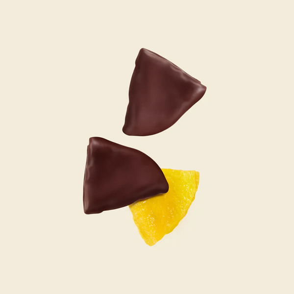 Passion Fruit coated in Dark Chocolate