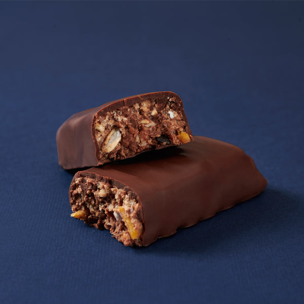 Ironbar - Tropical Fruits, crunchy cashews & toasted oats coated in 65% Dark Chocolate