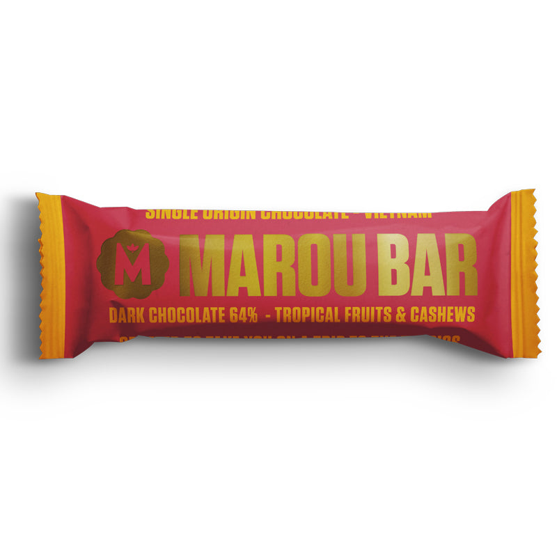 Chocolate 64% -Tropical Fruits & Cashews